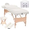 Skládací masážní stůl 3 zóny a stolička tloušťka 10 cm [110156]