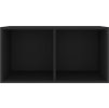Úložný box na LP desky 71 x 34 x 36 cm kompozitní dřevo [815254] (Barva Hnědý dub)