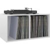 Úložný box na LP desky 71 x 34 x 36 cm kompozitní dřevo [815254] (Barva Hnědý dub)