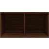 Úložný box na LP desky 71 x 34 x 36 cm kompozitní dřevo [815254] (Barva Hnědý dub)