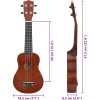 Set soprano ukulele s obalem pro děti 23" [70152] (Barva Černá)