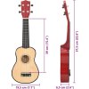 Set soprano ukulele s obalem pro děti 23" [70152] (Barva Černá)