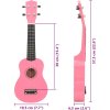 Set soprano ukulele s obalem pro děti 23" [70152] (Barva Černá)