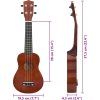 Set soprano ukulele s obalem pro děti 23 [70152] (Barva Černá)