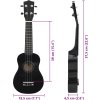 Set soprano ukulele s obalem pro děti 23" [70152] (Barva Černá)