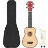 Set soprano ukulele s obalem pro děti 21" [70146] (Barva Světle hnědá)