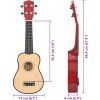 Set soprano ukulele s obalem pro děti 21" [70146] (Barva Světle hnědá)