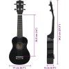 Set soprano ukulele s obalem pro děti 21" [70146] (Barva Světle hnědá)