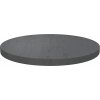 Stolní deska Ø 40 x 2,5 cm masivní borové dřevo [813666] (Barva Šedá)