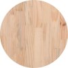 Stolní deska Ø 40 x 2,5 cm masivní borové dřevo [813666] (Barva Šedá)