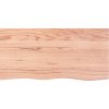 Stolní deska 100 x 50 x 2 cm ošetřený masivní dub [3156302] (Barva Přírodní)