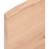 Stolní deska 100 x 50 x 2 cm ošetřený masivní dub [3156302] (Barva Přírodní)