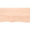 Stolní deska 100 x 50 x 2 cm ošetřený masivní dub [3156302] (Barva Přírodní)