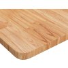 Čtvercová stolní deska 80x80x2,5 cm ošetřený dub [342932] (Barva Přírodní)