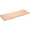 Stolní deska 160x60x(2-4)cm ošetřený masivní dub [3156324] (Barva Přírodní)