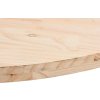 Stolní deska 110 x 55 x 2,5 cm masivní borové dřevo oválná [824365] (Barva Přírodní)