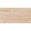 Deska psacího stolu 100 x 60 x 2,5 cm masivní borové dřevo [824466] (Barva Bílá)