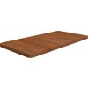Koupelnová deska 80x40x2,5 cm ošetřený masiv [343052] (Barva Tmavě hnědá)