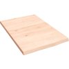 Koupelnová deska 40x60x2 cm ošetřený masiv [3156098] (Barva Světle hnědá)