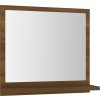 Koupelnové zrcadlo 40 x 10,5 x 37 cm dřevotříska [804561] (Barva šedá s vysokým leskem)