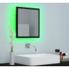 LED koupelnové zrcadlo 40 x 8,5 x 37 cm akrylové [804909] (Barva Černá)