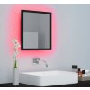 LED koupelnové zrcadlo 40 x 8,5 x 37 cm akrylové [804909] (Barva Černá)