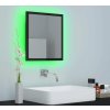 LED koupelnové zrcadlo 40 x 8,5 x 37 cm akrylové [804909] (Barva Černá)