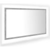 LED koupelnové zrcadlo 80 x 8,5 x 37 cm akrylové [804928] (Barva Betonová šedá)