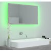 LED koupelnové zrcadlo 80 x 8,5 x 37 cm akrylové [804928] (Barva Betonová šedá)