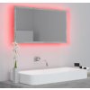 LED koupelnové zrcadlo 80 x 8,5 x 37 cm akrylové [804928] (Barva Betonová šedá)