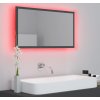 LED koupelnové zrcadlo 80 x 8,5 x 37 cm akrylové [804928] (Barva Betonová šedá)