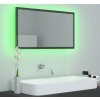 LED koupelnové zrcadlo 80 x 8,5 x 37 cm akrylové [804928] (Barva Betonová šedá)