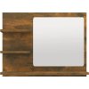 Koupelnové zrcadlo 60 x 10,5 x 45 cm dřevotříska [815661] (Barva Šedá sonoma)