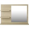 Koupelnové zrcadlo 60 x 10,5 x 45 cm dřevotříska [815661] (Barva Šedá sonoma)