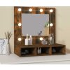Zrcadlová skříňka s LED 60 x 31,5 x 62 cm [808885] (Barva dub sonoma)