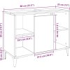 Skříňka pod umyvadlo 80x33x60 cm kompozitní dřevo [821293] (Barva Černá)