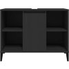 Skříňka pod umyvadlo 80x33x60 cm kompozitní dřevo [821293] (Barva Černá)