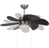 Stropní ventilátor se světlem 76 cm světle hnědý [51489] (Barva Světle hnědá)
