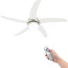 Ozdobný stropní ventilátor se světlem 128 cm [50538] (Barva Bílá)