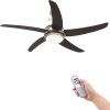 Ozdobný stropní ventilátor se světlem 128 cm [50538] (Barva Bílá)