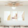 Ozdobný stropní ventilátor se světlem 128 cm [50538] (Barva Bílá)