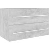 Skříňka pod umyvadlo 80 x 38,5 x 48 cm kompozitní dřevo [804701] (Barva Bílá)