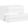 Skříňka pod umyvadlo 80 x 38,5 x 48 cm kompozitní dřevo [804701] (Barva Bílá)
