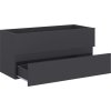 Skříňka pod umyvadlo 100x38,5x45 cm kompozit [804765] (Barva Černá)