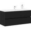Skříňka pod umyvadlo 100x38,5x45 cm kompozit [804765] (Barva Černá)