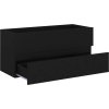 Skříňka pod umyvadlo 100x38,5x45 cm kompozit [804765] (Barva Černá)
