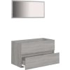 Koupelnová skříňka se zrcadlem kompozitní dřevo [804885] (Barva Betonová šedá)