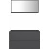 Koupelnová skříňka se zrcadlem kompozitní dřevo [804885] (Barva Betonová šedá)