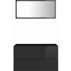 Koupelnová skříňka se zrcadlem kompozitní dřevo [804885] (Barva Betonová šedá)
