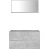 Koupelnová skříňka se zrcadlem kompozitní dřevo [804885] (Barva Betonová šedá)